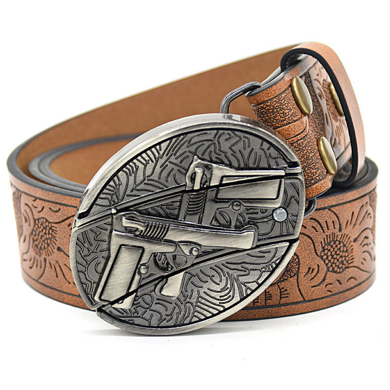 Predator Leather Belt-Handcrafted Wild Edition