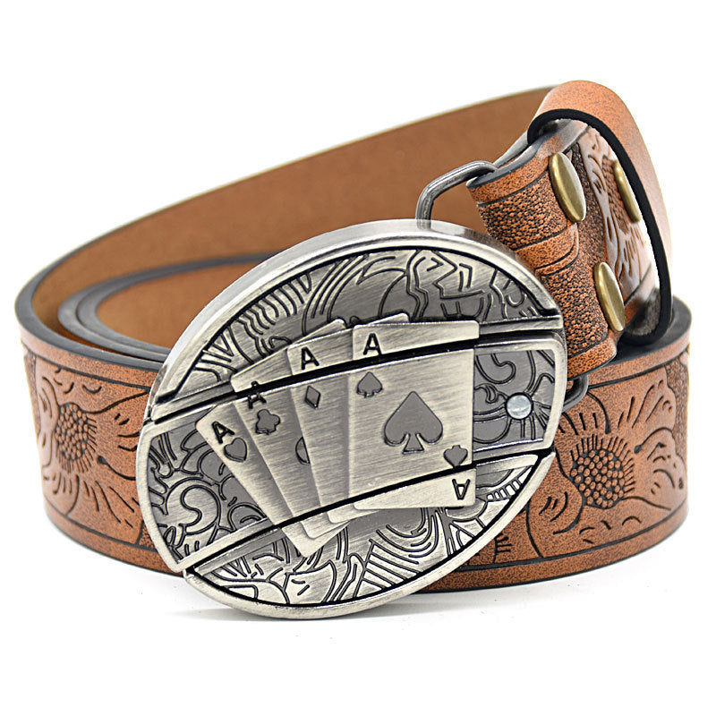 Predator Leather Belt-Handcrafted Wild Edition