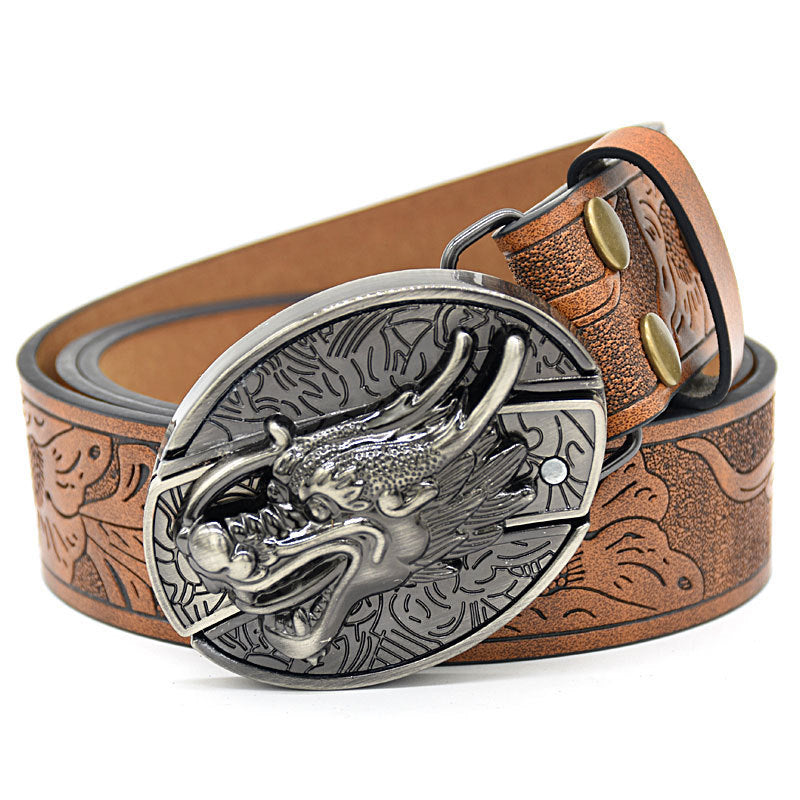Predator Leather Belt-Handcrafted Wild Edition