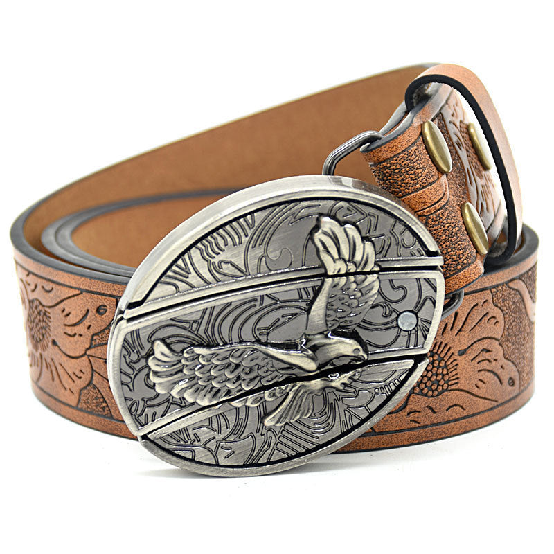 Predator Leather Belt-Handcrafted Wild Edition