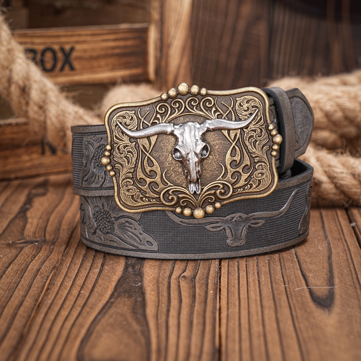 Western Tactical Belt -Premium Engraved Buckle