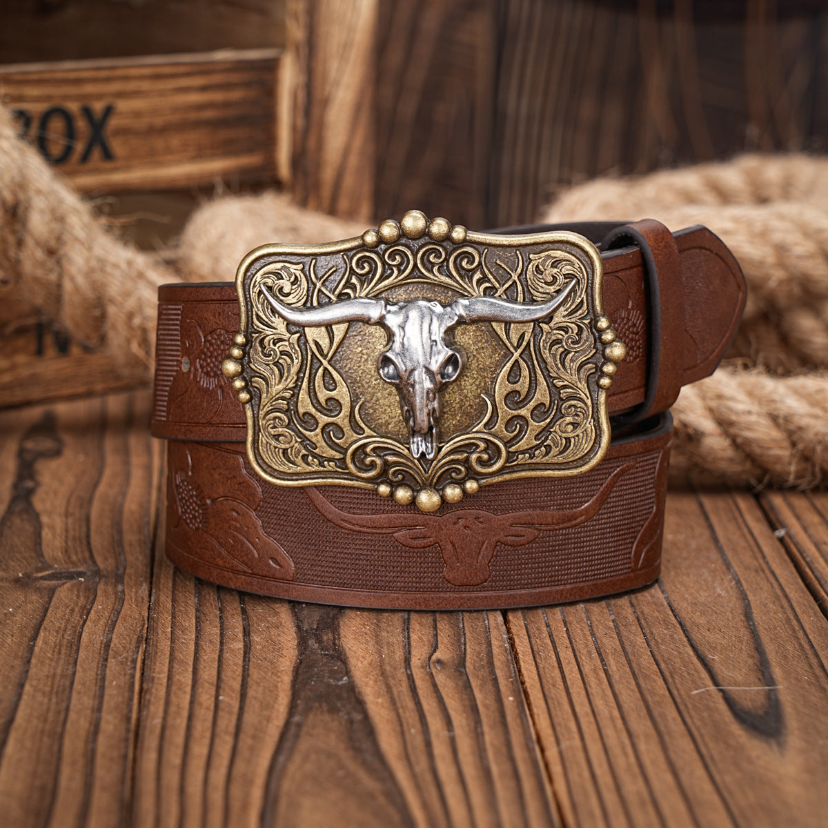 Western Tactical Belt -Premium Engraved Buckle