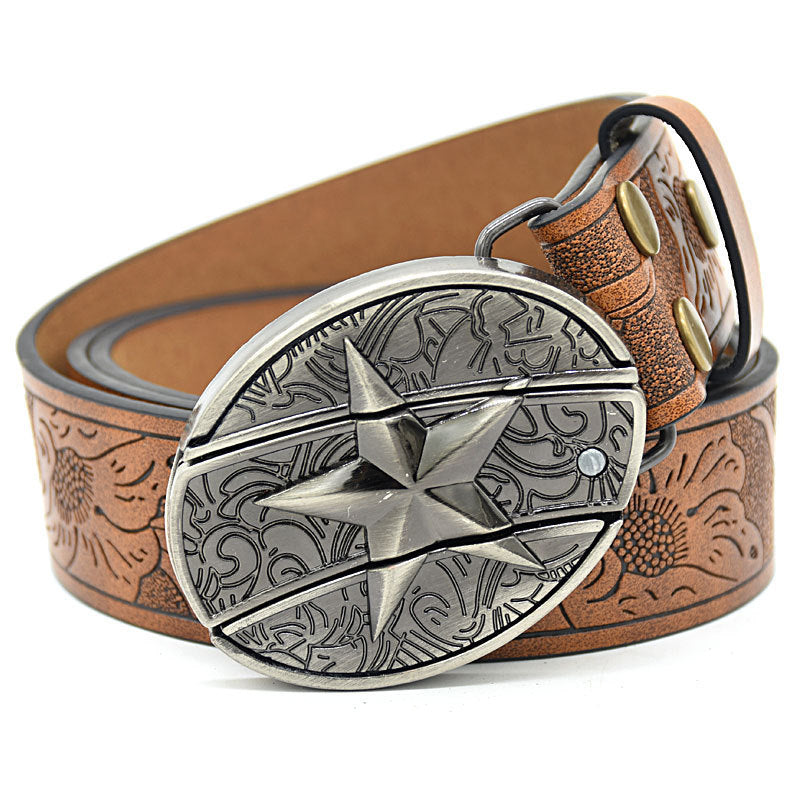 Predator Leather Belt-Handcrafted Wild Edition
