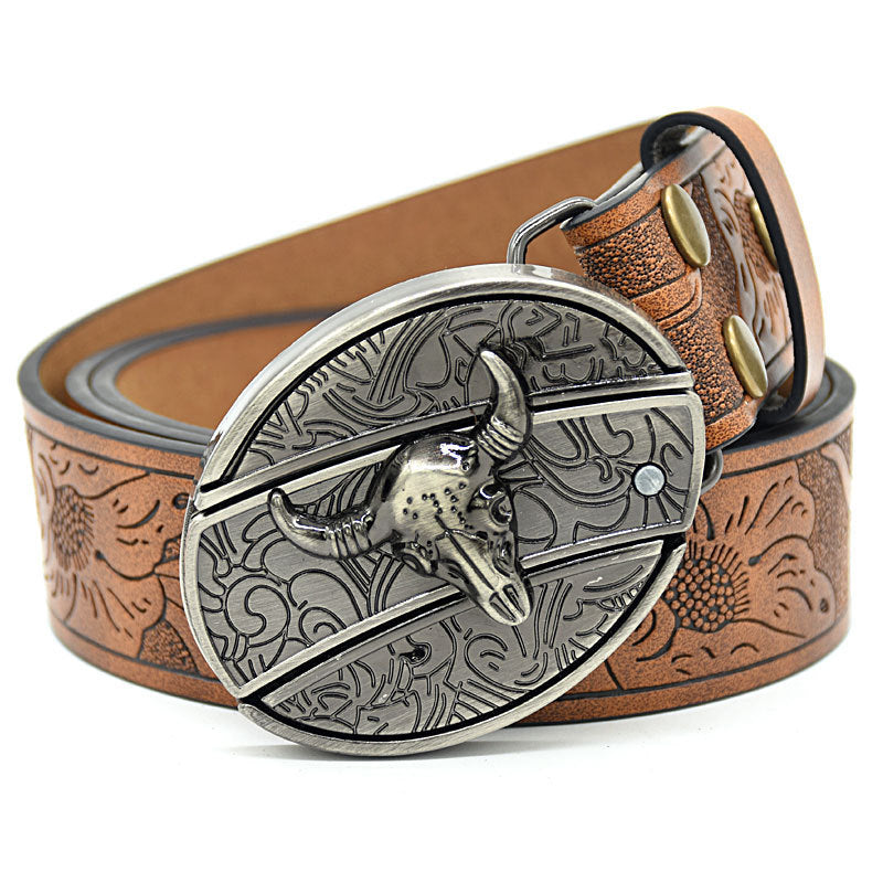 Predator Leather Belt-Handcrafted Wild Edition