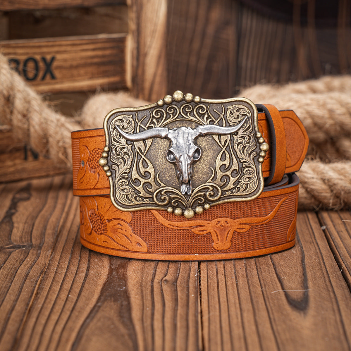 Western Tactical Belt -Premium Engraved Buckle