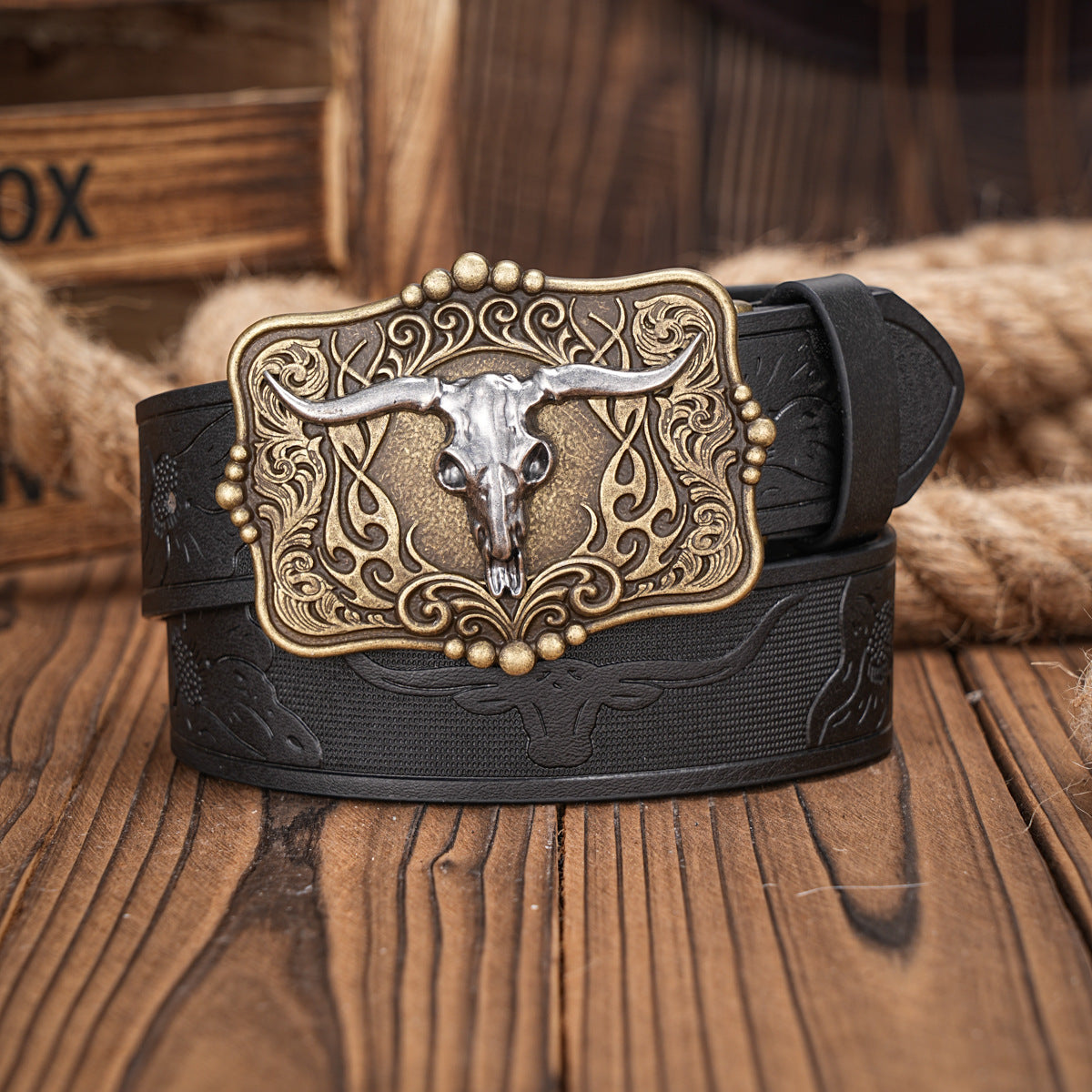 Western Tactical Belt -Premium Engraved Buckle