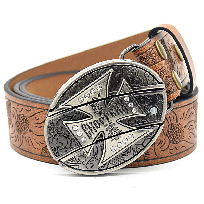 Predator Leather Belt-Handcrafted Wild Edition