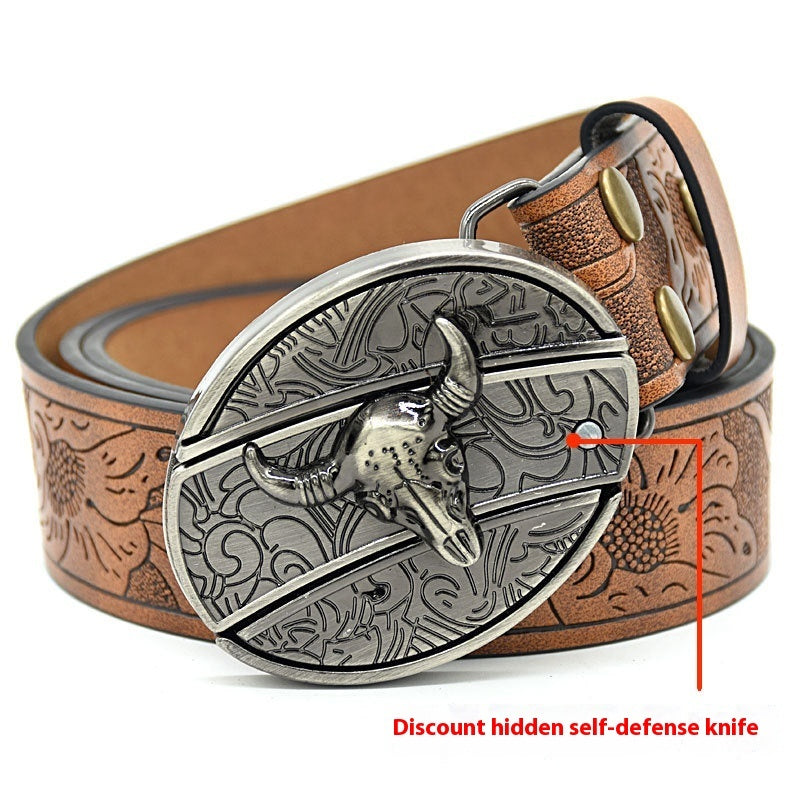 Predator Leather Belt-Handcrafted Wild Edition