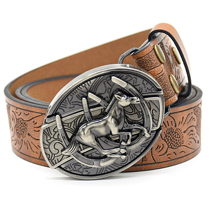 Predator Leather Belt-Handcrafted Wild Edition