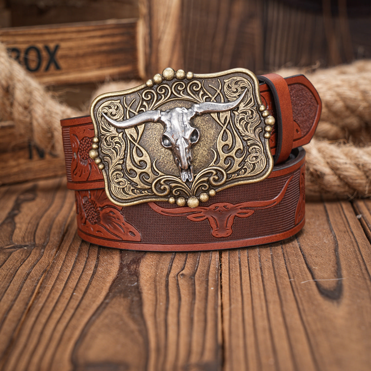 Western Tactical Belt -Premium Engraved Buckle